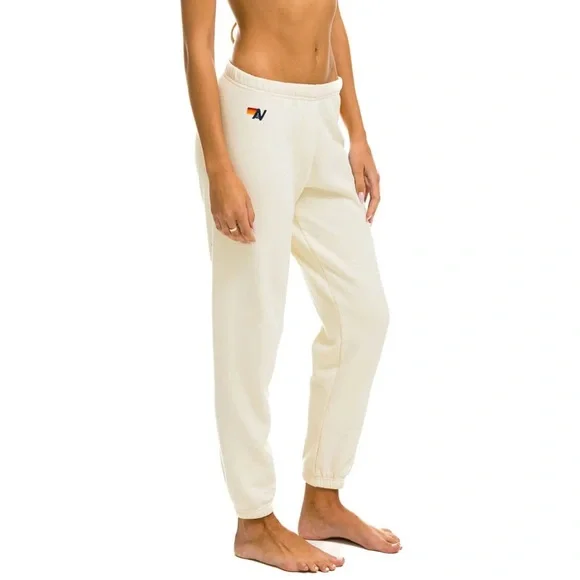 NWT - Aviator Nation 5 Stripe Sweatpants | Vintage White | XS - Picture 3 of 8